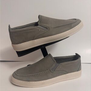 Section X Men's Austin Nubuck Leather Slip-On Sneakers in grey Size 8.5 Mens